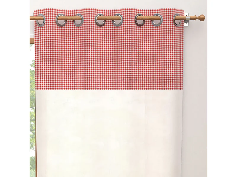 Voile coton à oeillets 135x250 cm PAULETTE, par Soleil d'Ocre