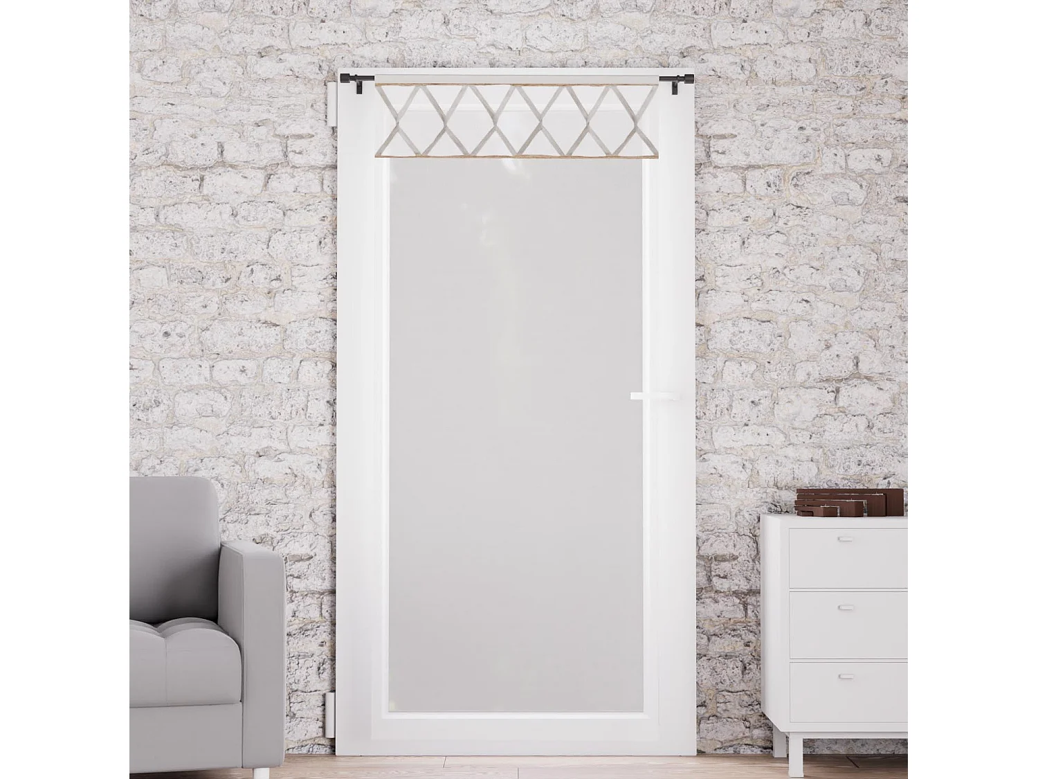 Visillo de algodón puro 70x200 cm AUDE, de Soleil d'Ocre