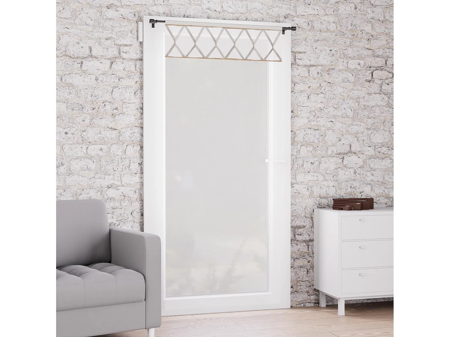 Visillo de algodón puro 70x200 cm AUDE, de Soleil d'Ocre