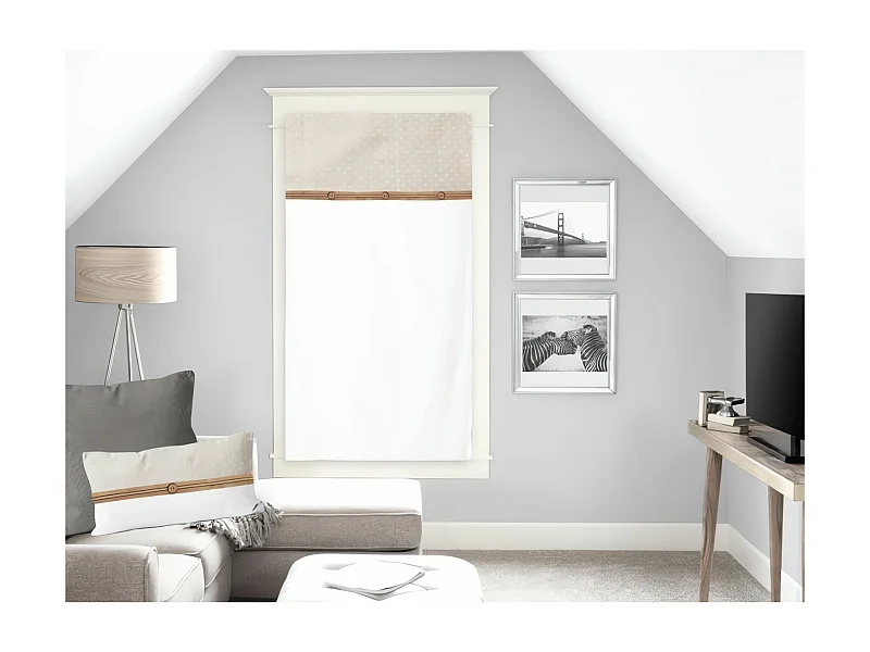 Brise bise en coton 60X90 cm CANDICE, par Soleil d'Ocre