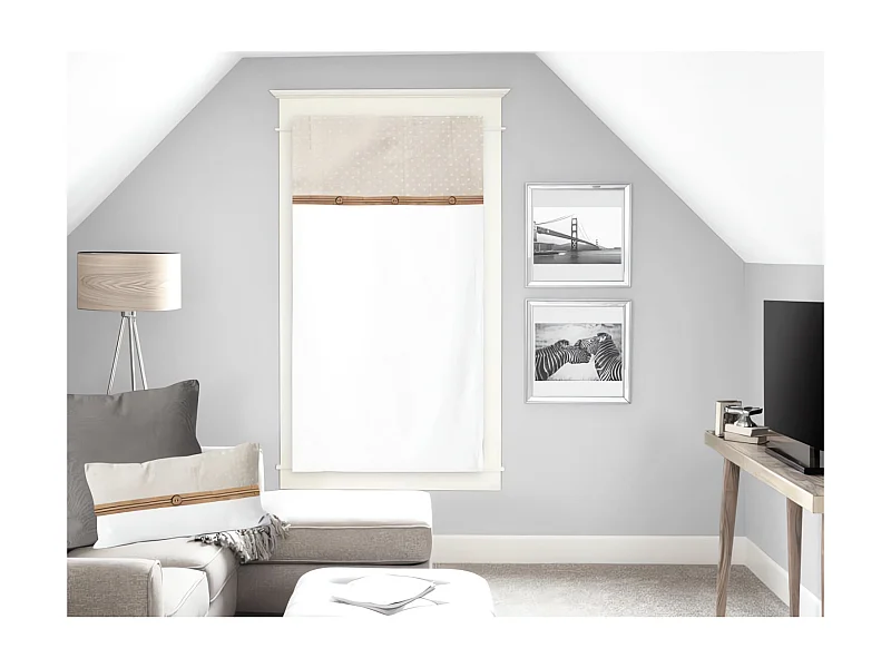 Brise bise en coton 60X90 cm CANDICE, par Soleil d'Ocre