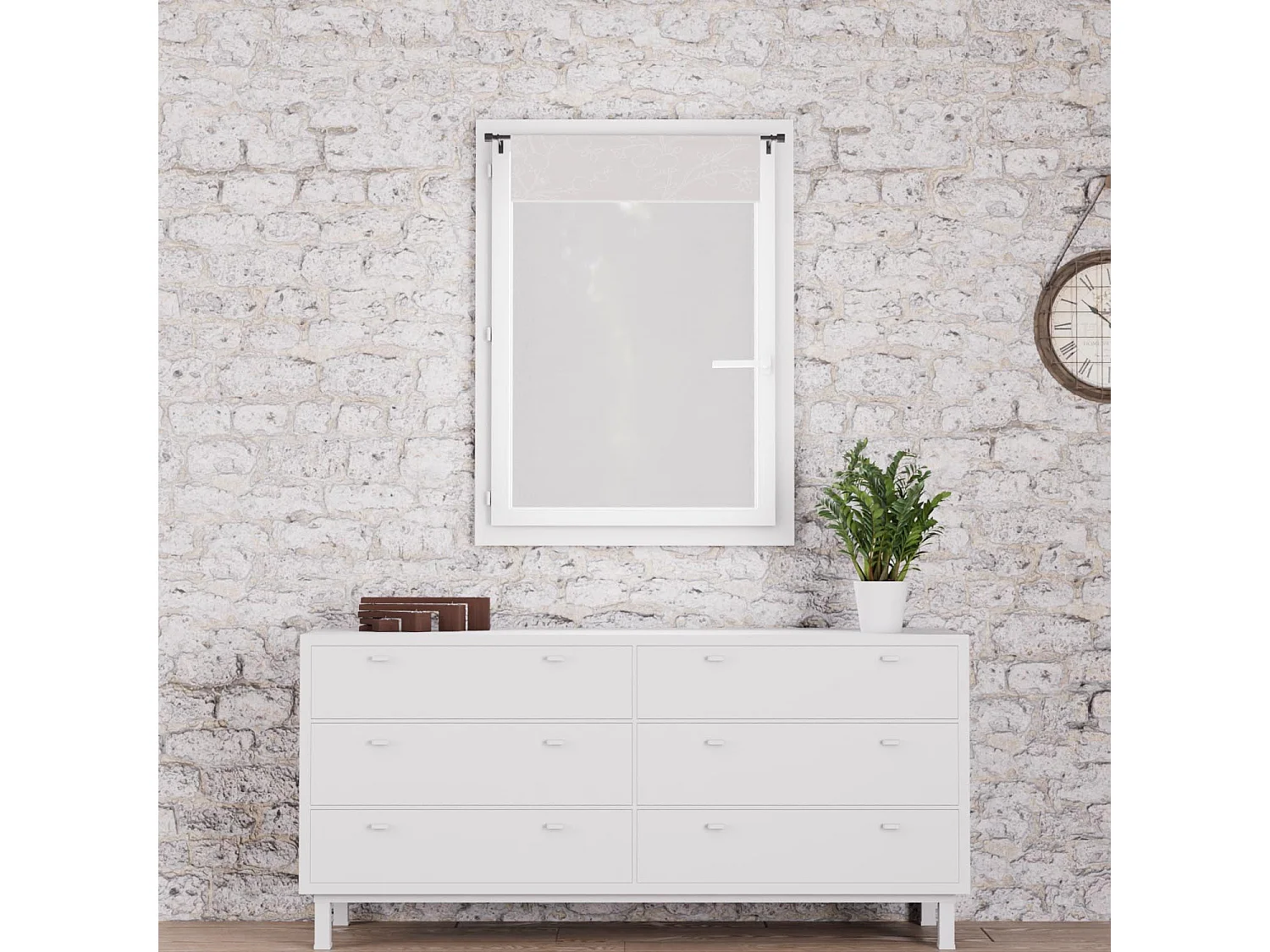 Brise bise en coton 60x90 cm ROMANCE, par Soleil d'Ocre