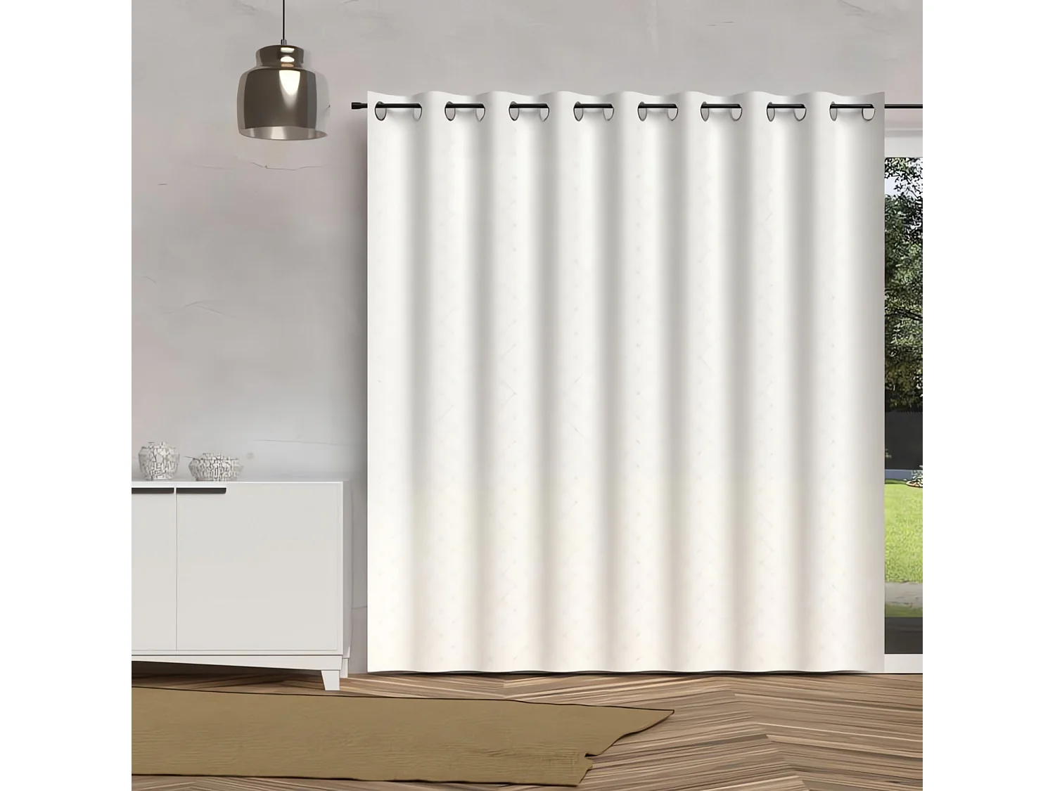 Visillo con ojales 280x250 cm PAULINE, de Soleil d'Ocre