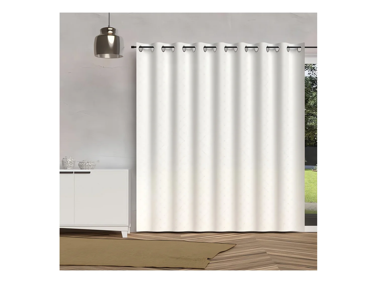 Visillo con ojales 280x250 cm PAULINE, de Soleil d'Ocre