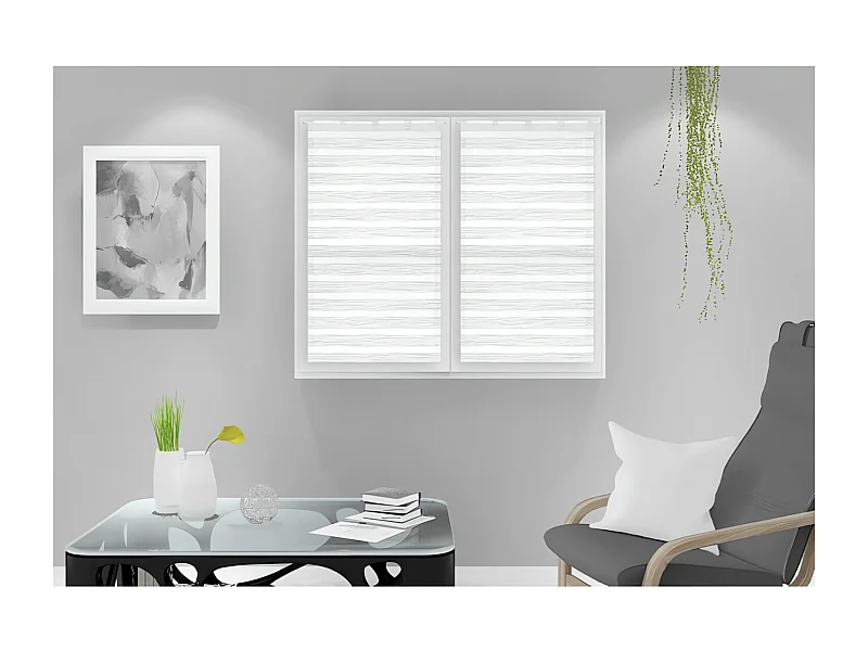 Par de visillos para ventana 45x90 cm LOUIS, de Soleil d'Ocre