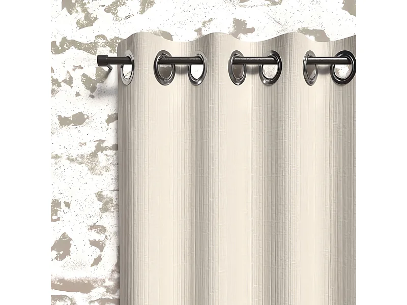 Cortina opaca con ojales de 135x250 cm lino BOHEME