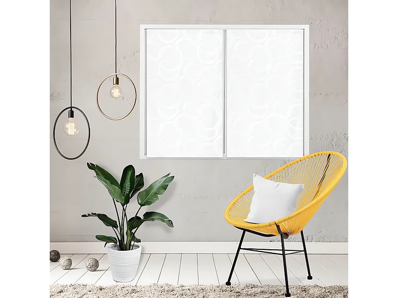 Par de visillos para ventana 60x90 cm CIRCLE, por Soleil d'Ocre