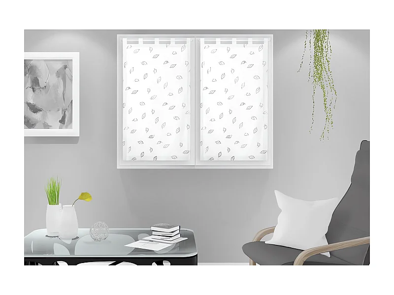 Paire de brise bise 45x90 cm LAURENE, par Soleil d'Ocre