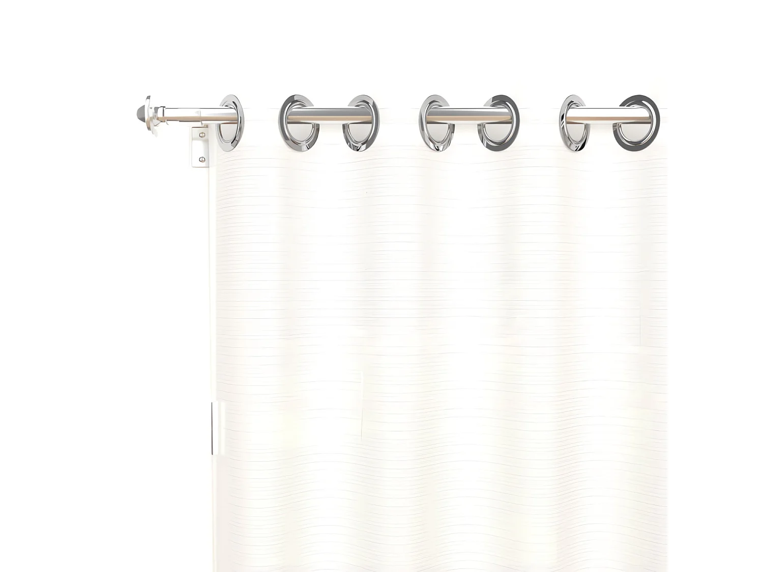 Visillo con ojales 280x250 cm ALIX blanco