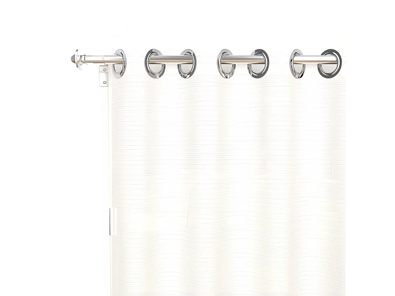 Voilage à oeillets 280x250 cm ALIX blanc, par Soleil d'ocre