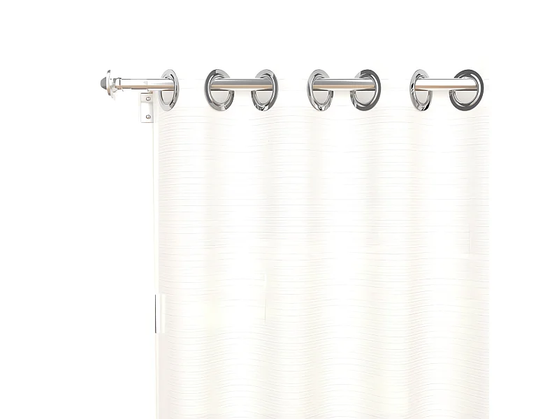 Voilage à oeillets 280x250 cm ALIX blanc, par Soleil d'ocre