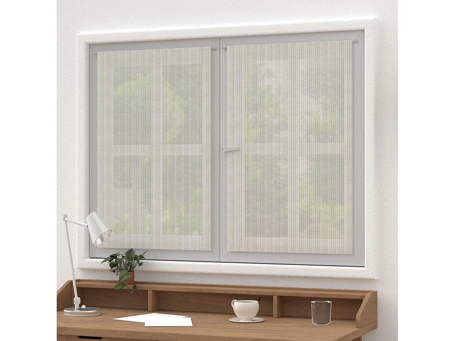 Paire de brise bise 60x90 cm BELLA or, par Soleil d'ocre