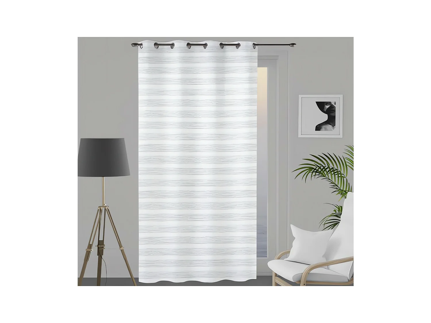 Visillo con ojales 135x250 cm LOUIS, de Soleil d'Ocre