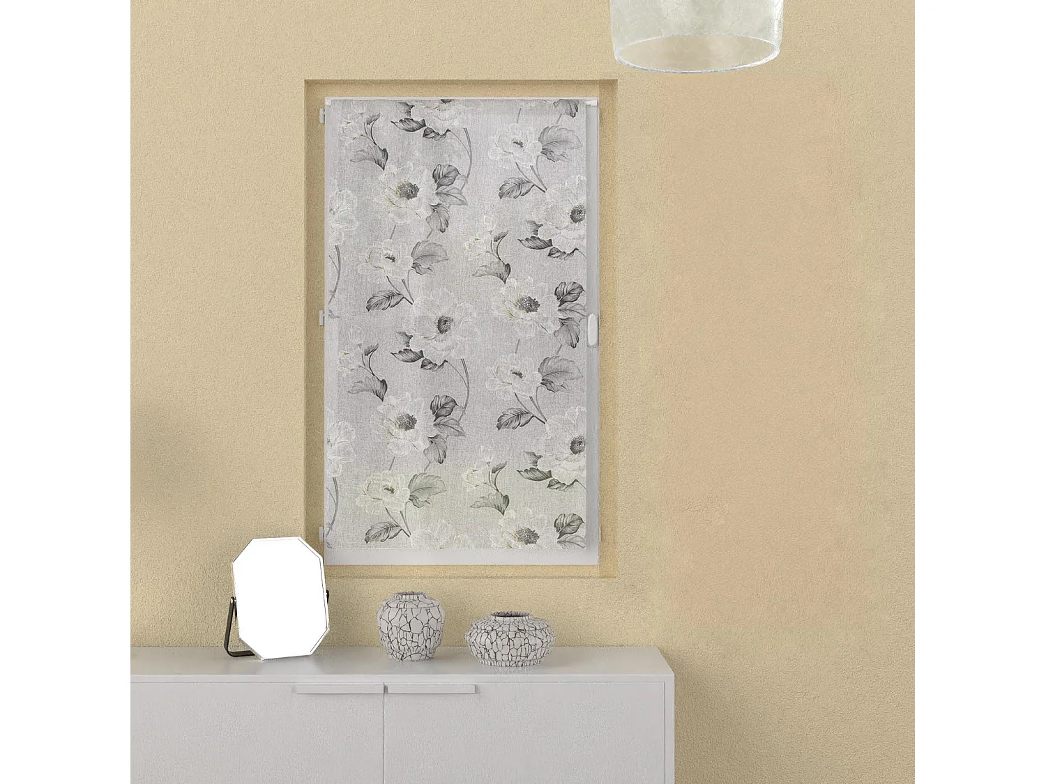 Par de visillos para ventana 70x120 cm PAOLA, por Soleil d'Ocre