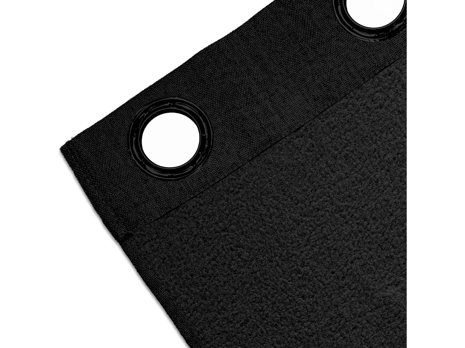 Cortina con ojales aislante y 100% opaca 135x300 cm ECLIPSE negro, por Soleil d'ocre