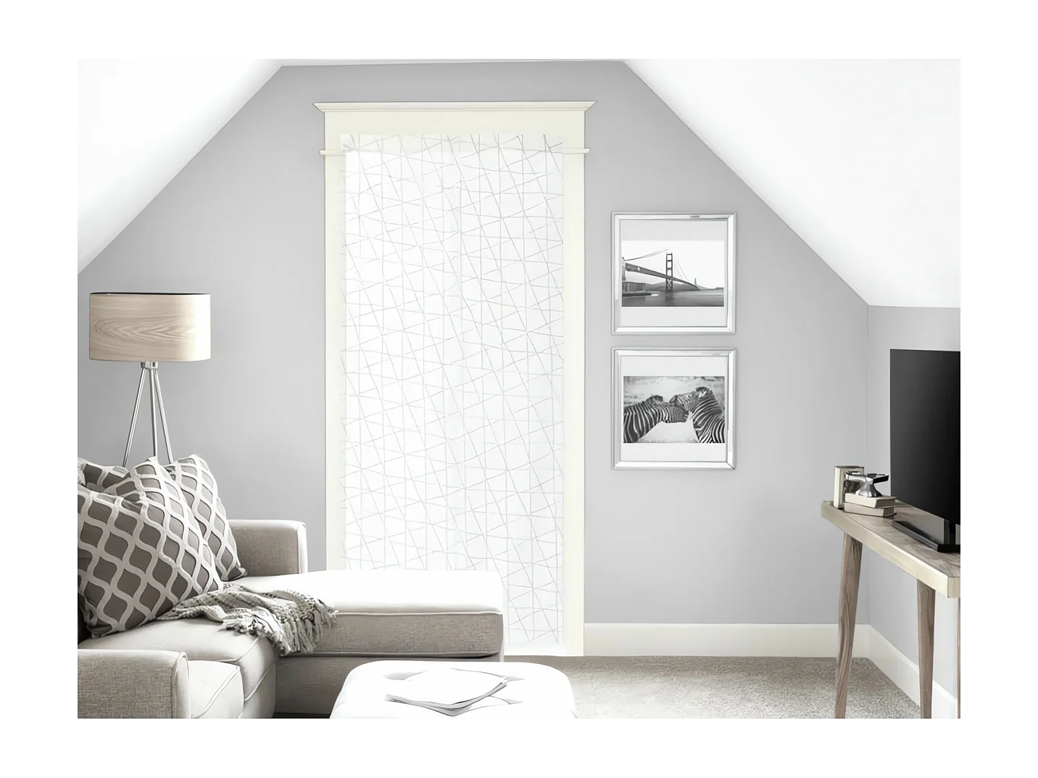 Visillo para puerta de patio 70x200 cm LUC, de Soleil d'Ocre