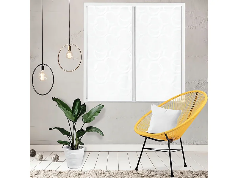 Paire de brise bise 60x120 cm CIRCLE, par Soleil d'Ocre