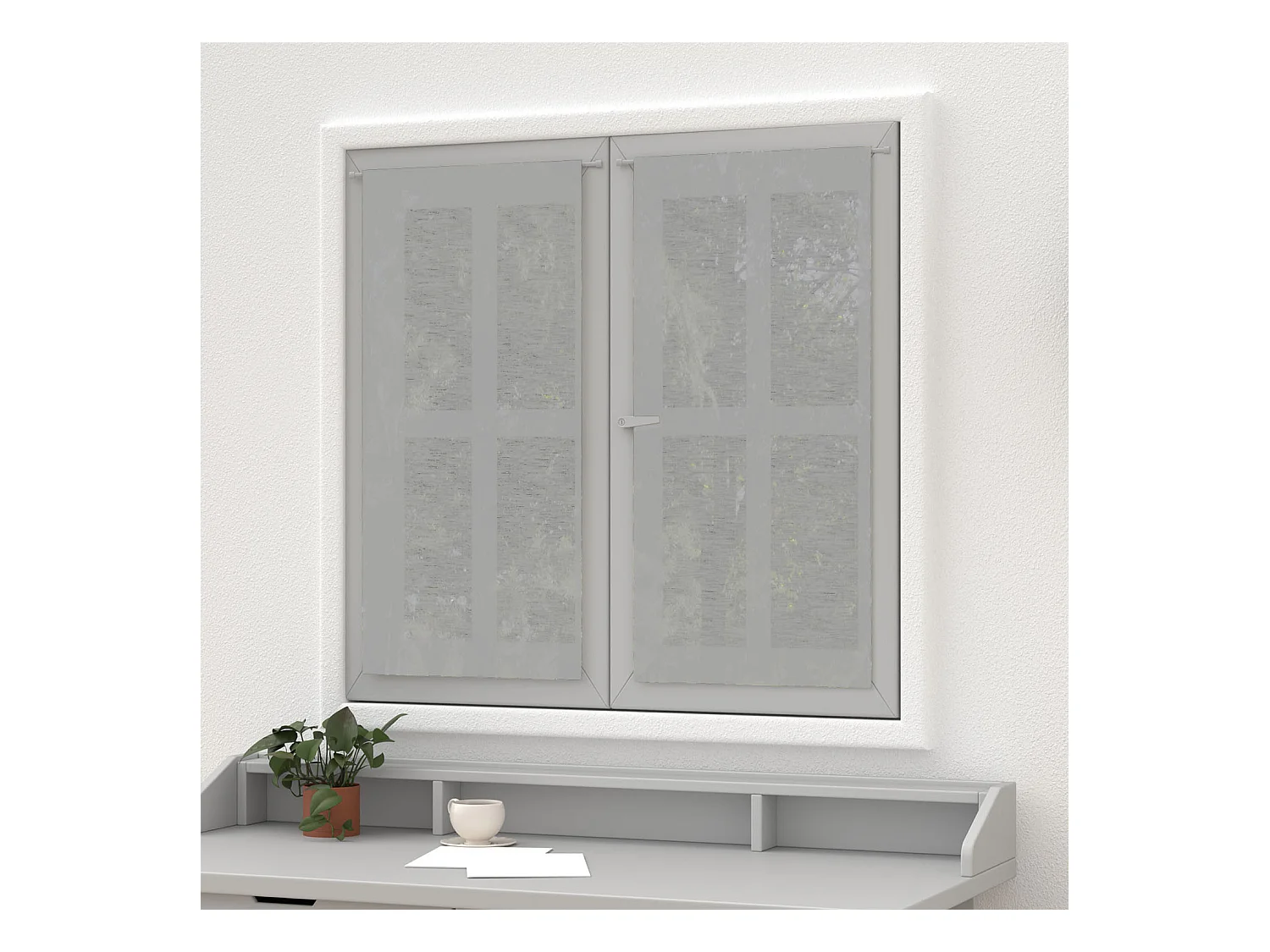 Paire de brise lin 45X90 cm LINEN gris, par Soleil d'Ocre