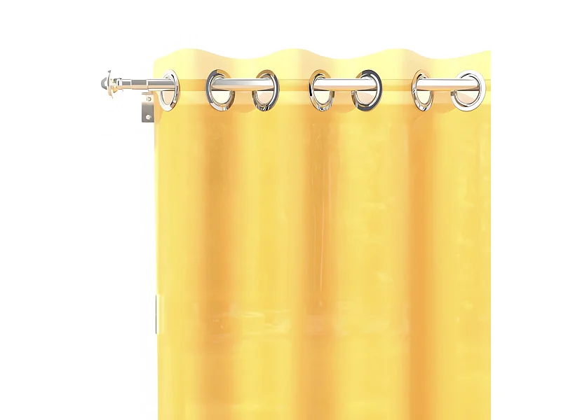 Visillo con ojales 135x250 cm ALIX amarillo radiante, de Soleil d'ocre