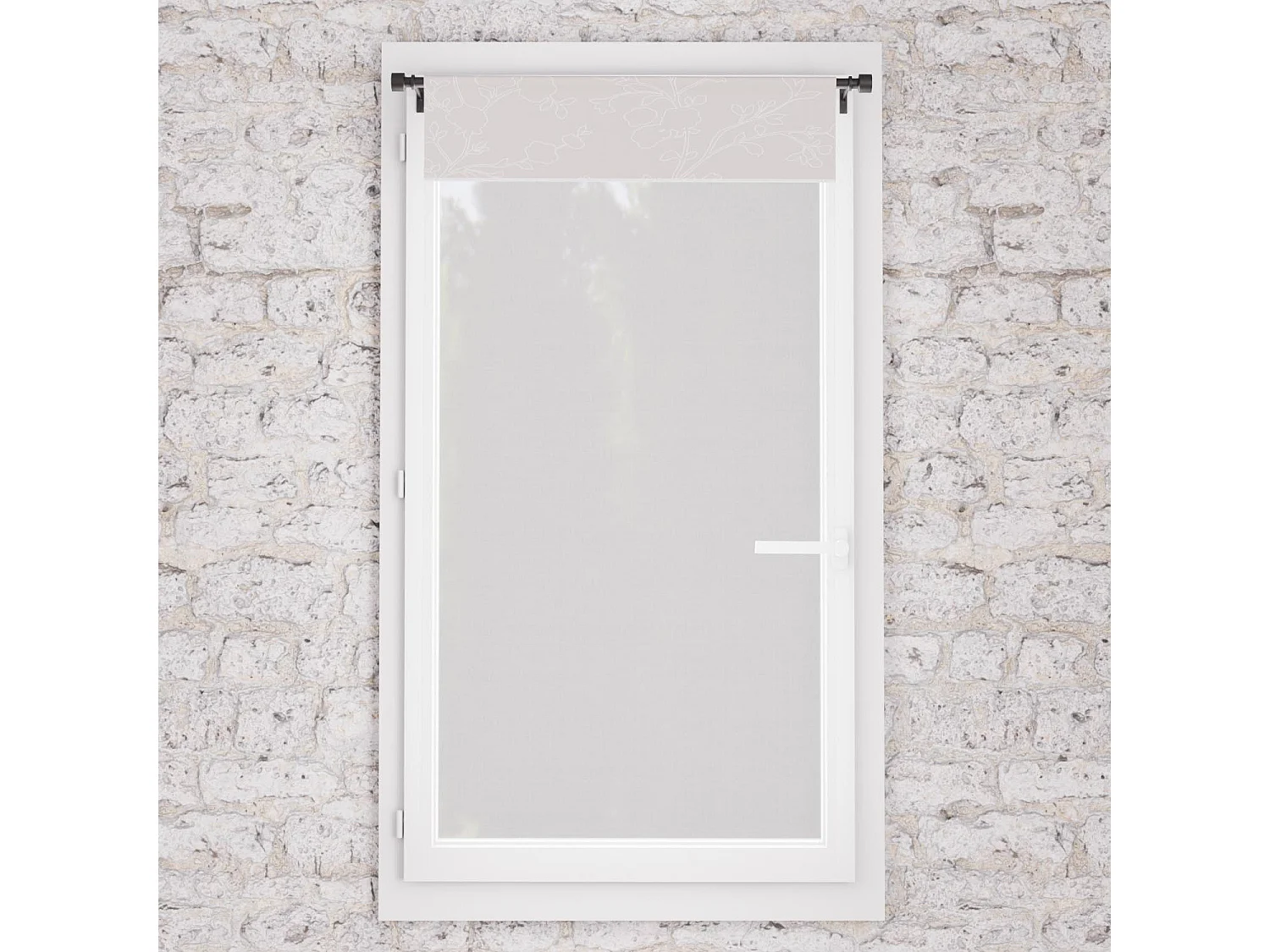 Visillo para ventana algodón 60x120 cm ROMANCE