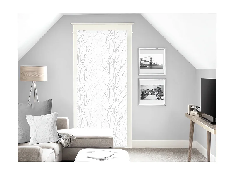 Visillo para puerta ventana 90x200 cm LIANE blanco, de Soleil d'Ocre