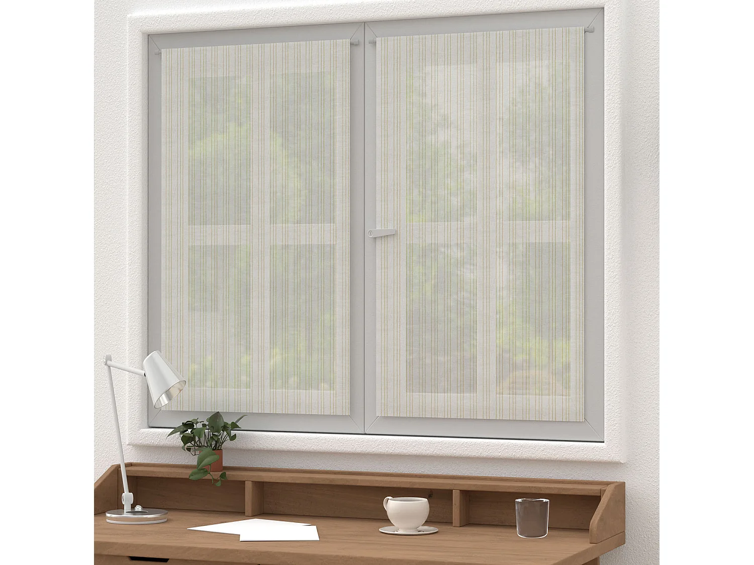 Paire de brise bise 60x120 cm BELLA or, par Soleil d'ocre