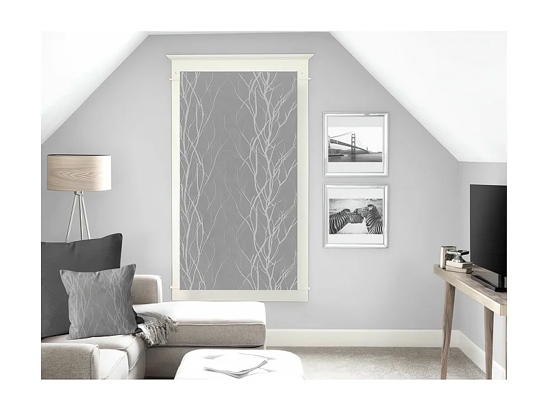 Visillo para ventana 60x160 cm LIANE gris, de Soleil d'Ocre