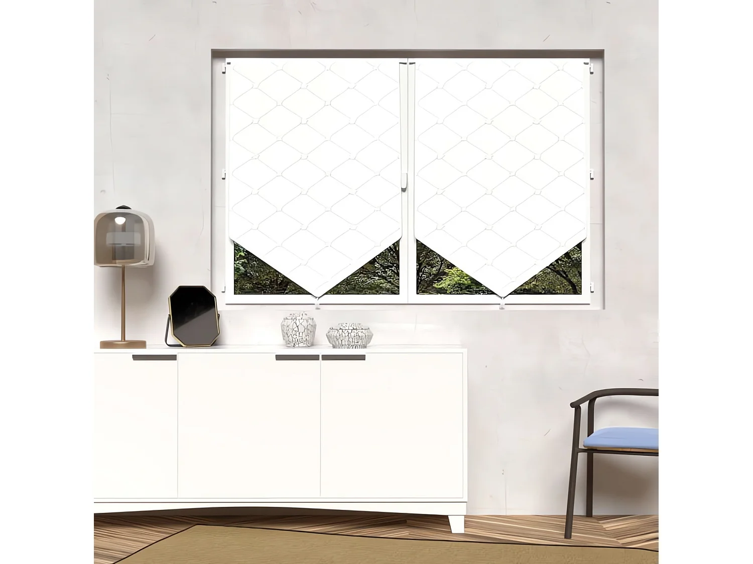 Paire de brise bise 60x90 cm PAULINE, par Soleil d'ocre