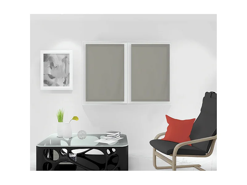 Paire de brise bise 60x90 cm DOLLY taupe