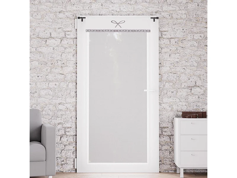 Visillo de algodón para ventana 70x200 cm EMILIE blanco, de Soleil d'ocre