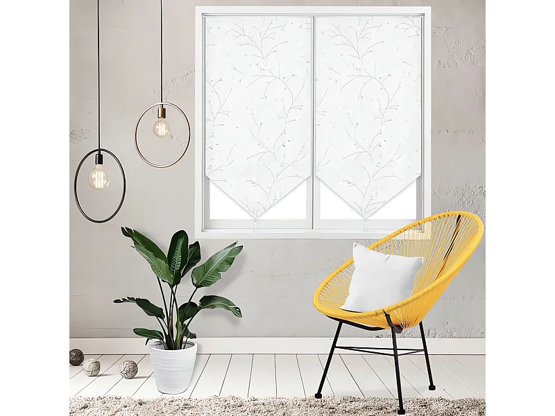 Par de visillos para ventana 60x160 cm OSAKA, por Soleil d'Ocre