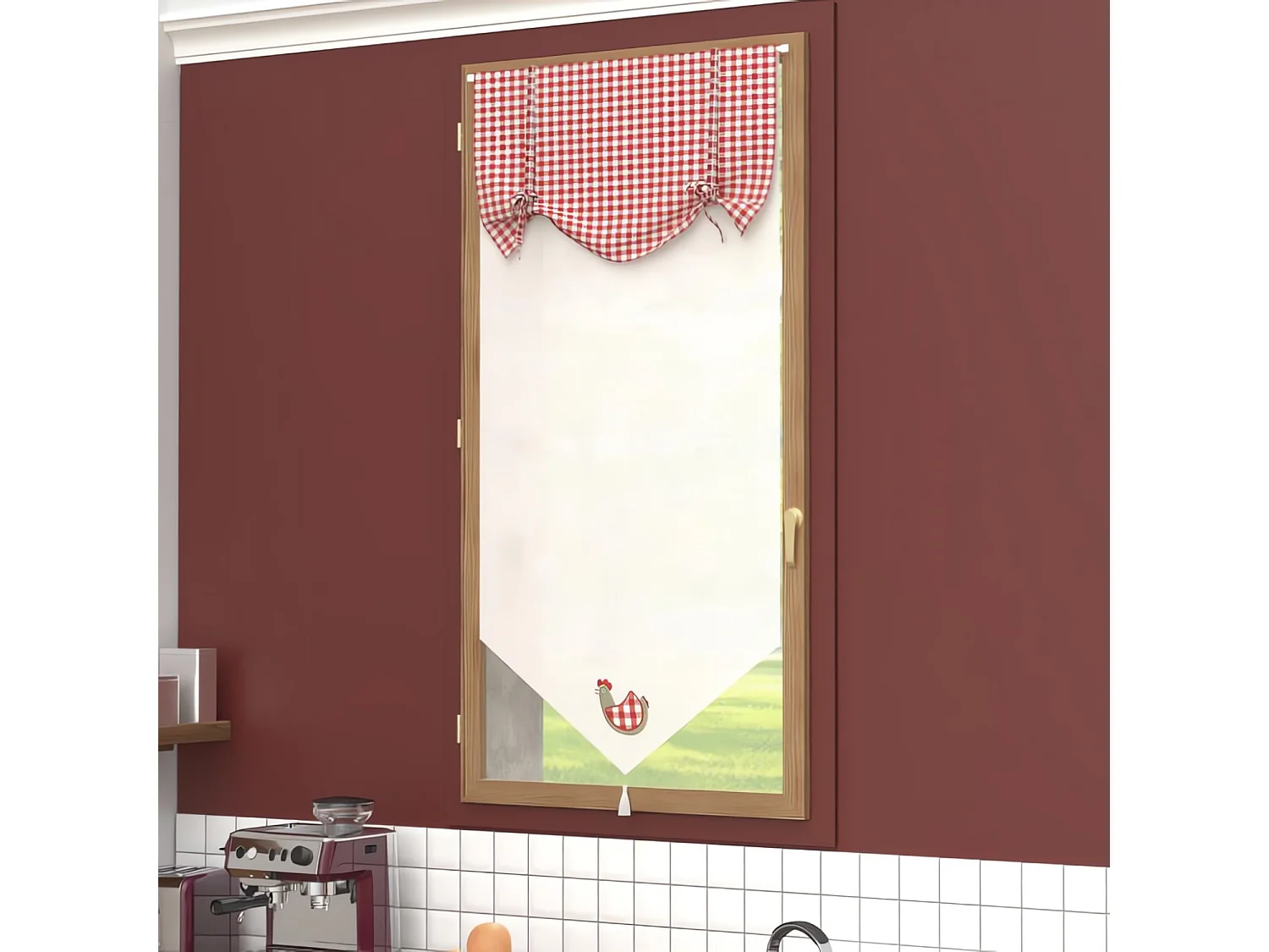 Visillo para ventana 60x120 cm PAULETTE, por Soleil d'Ocre