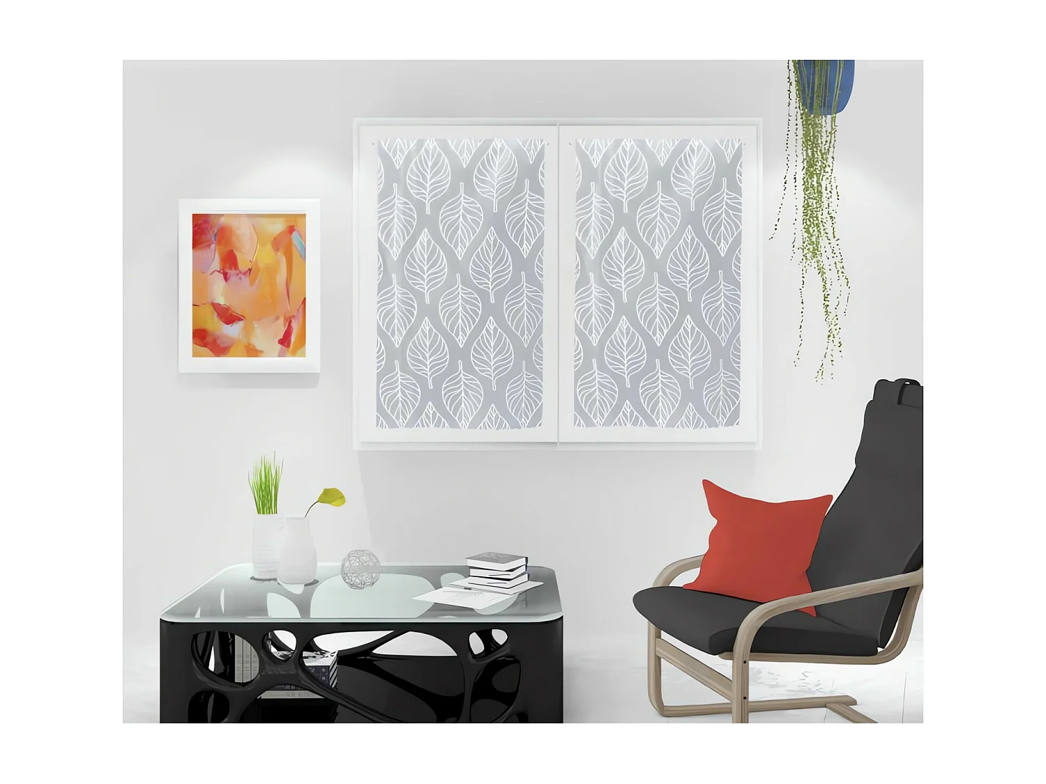 Paire de brise bise 60x120 cm MAUD blanc, par Soleil d'Ocre