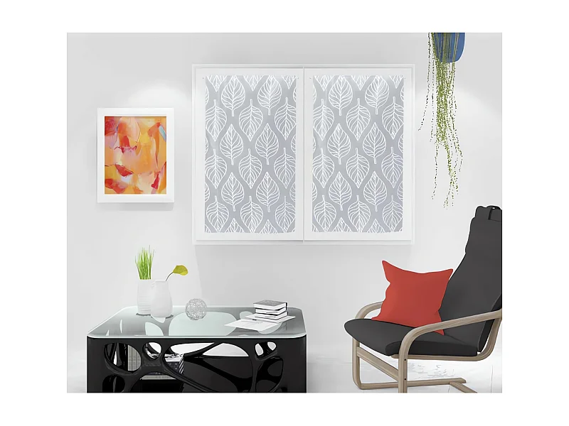 Paire de brise bise 60x120 cm MAUD blanc, par Soleil d'Ocre