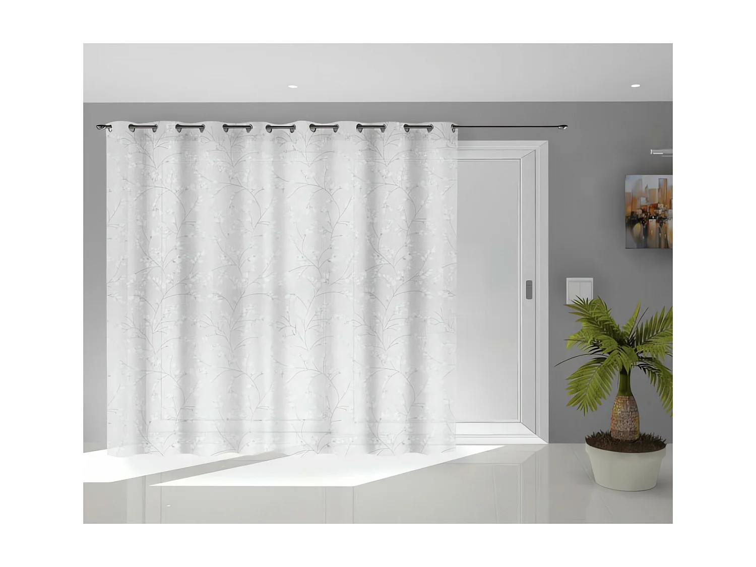 Visillo con ojales 280x250 cm OSAKA, de Soleil d'Ocre