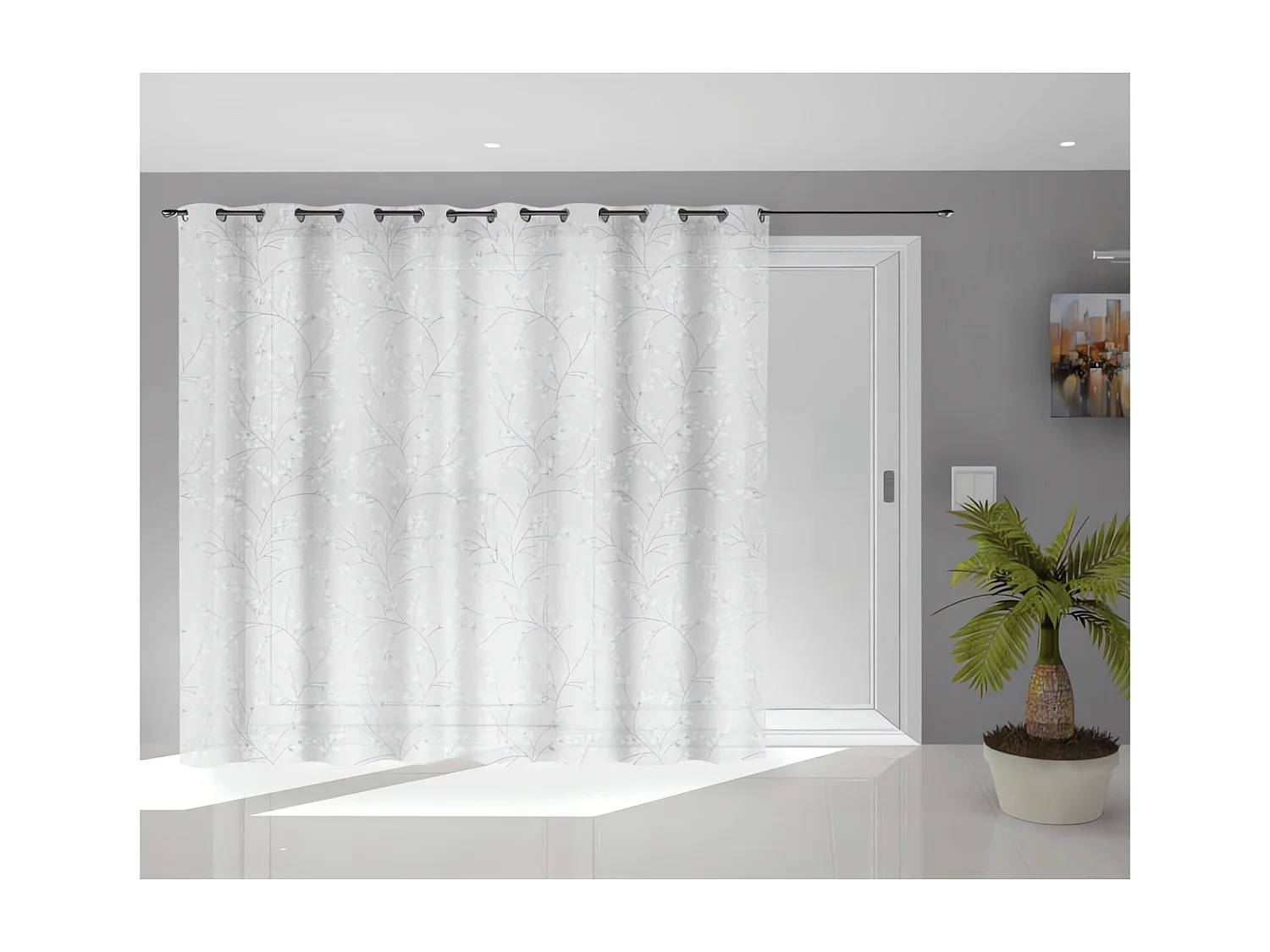 Visillo con ojales 280x250 cm OSAKA, por Soleil d'Ocre