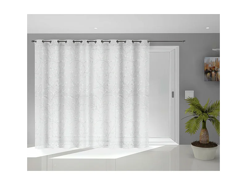 Voile à oeillets baie vitrée 280x250 cm OSAKA, par Soleil d'Ocre