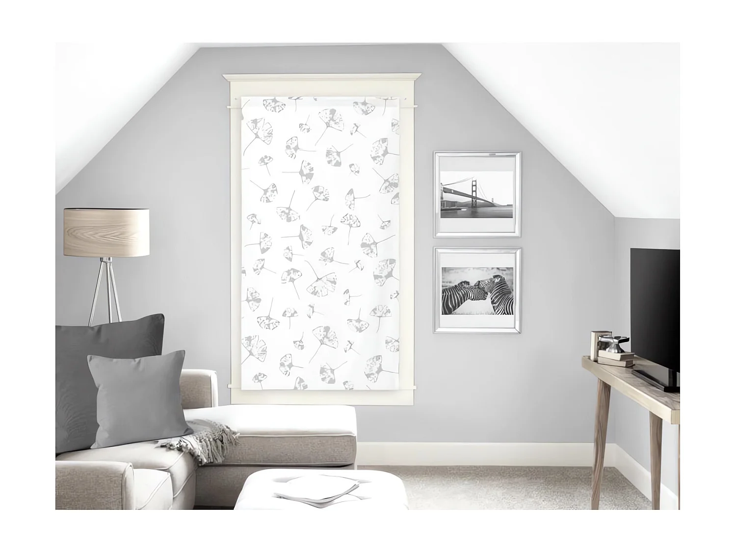 Visillo para ventana 60x160 cm KYOTO, por Soleil d'Ocre