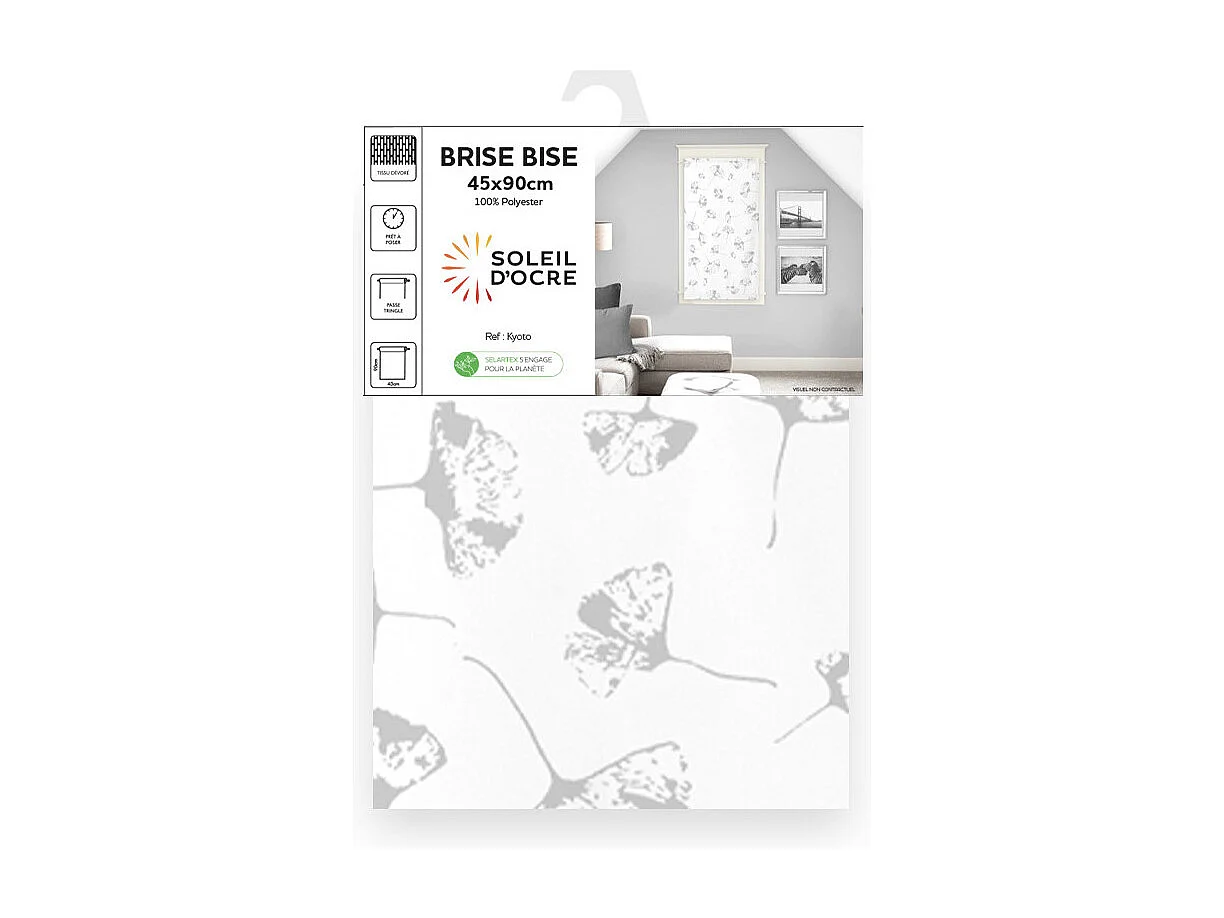Brise bise 45x90 cm KYOTO, par Soleil d'Ocre