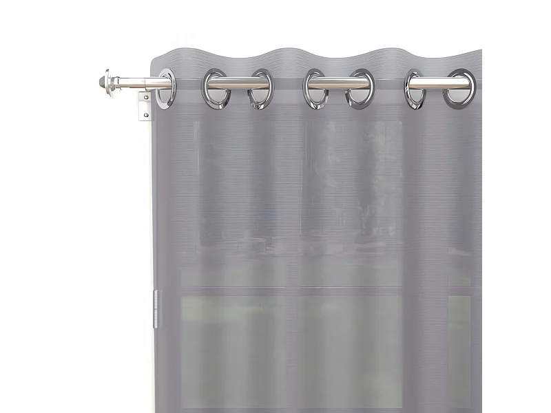 Visillo con ojales 135X180 cm ALIX gris