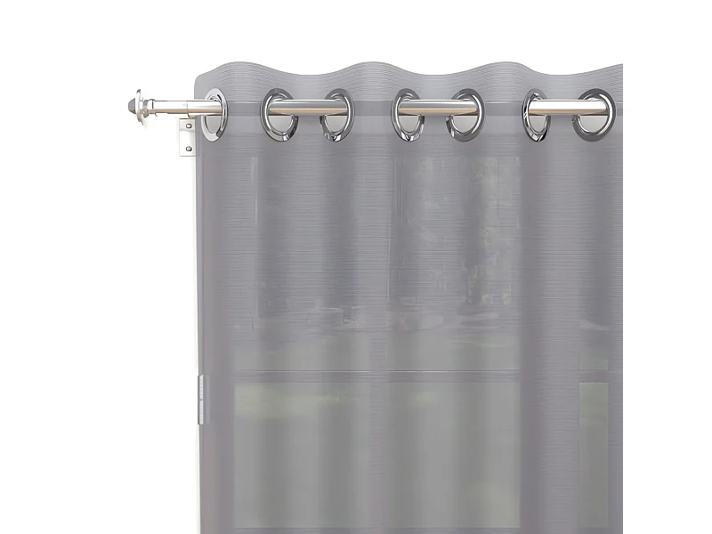 Visillo con ojales 135X180 cm ALIX gris