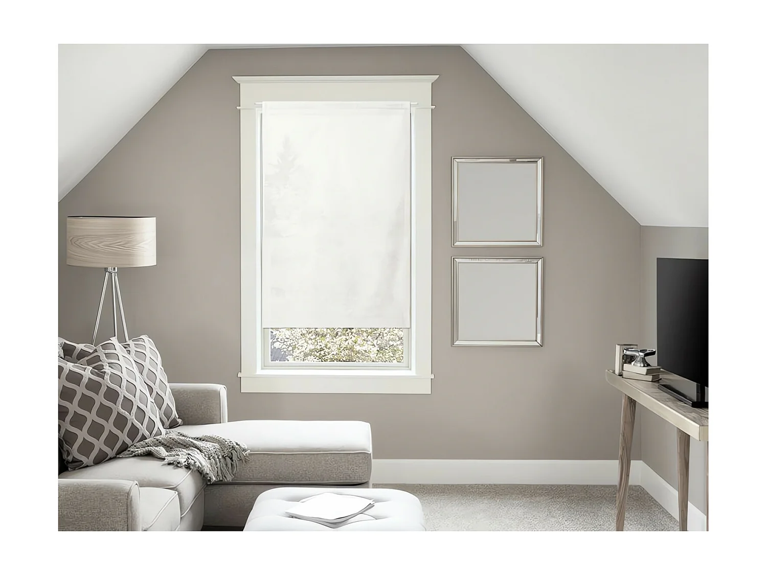 Visillos para ventana algodón 60x90 cm PANAMA ecru