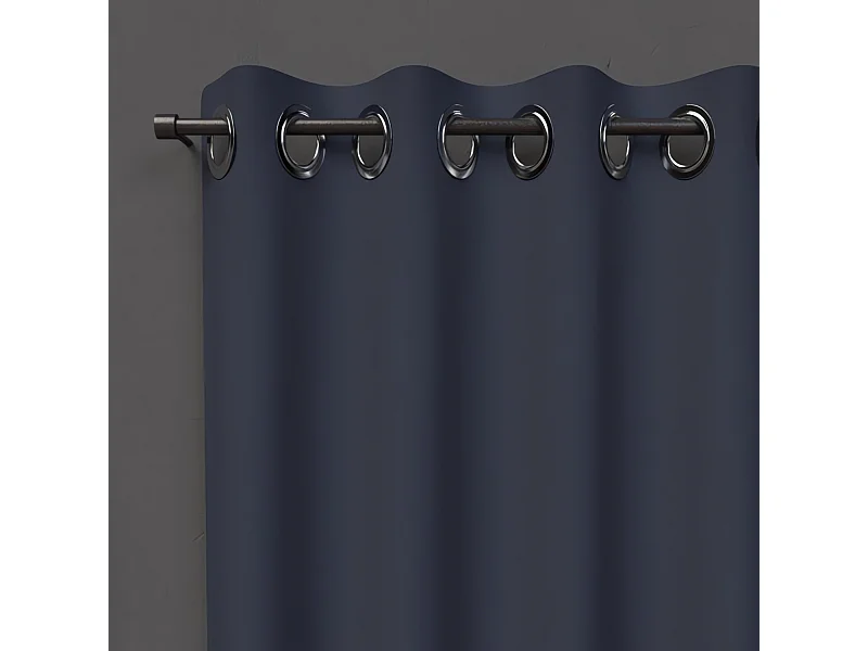 Cortina con ojales 135x180 cm BLACKOUT blue jeans