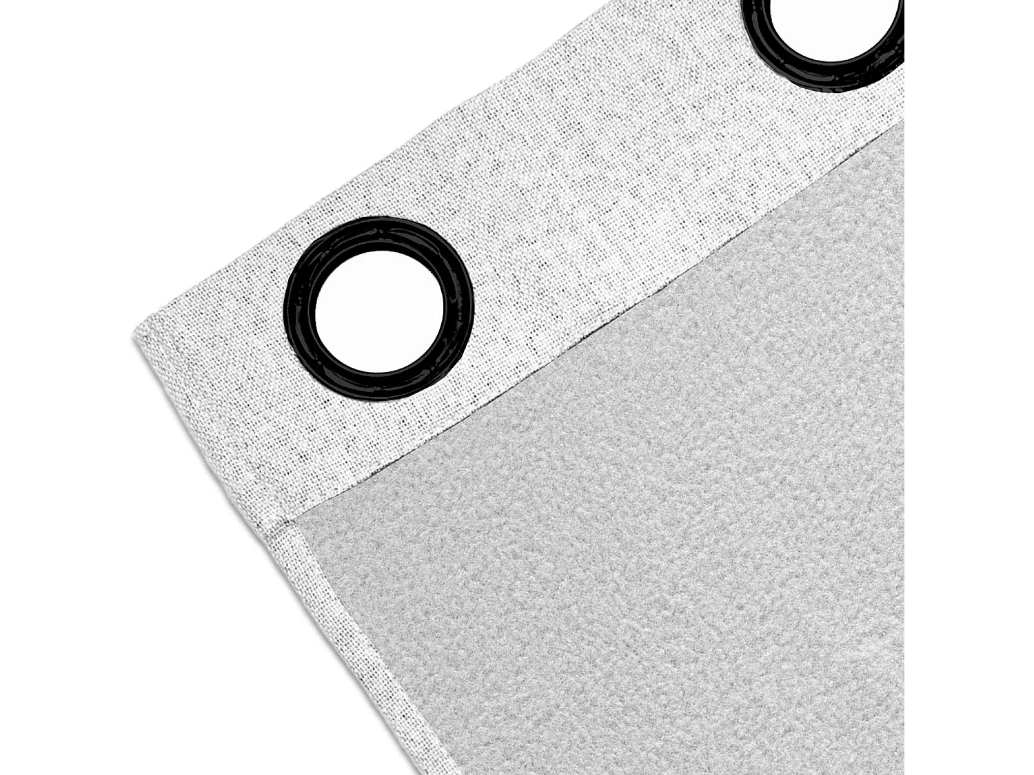 Cortina con ojales aislante y 100% opaca 135x180 cm ECLIPSE blanco, de Soleil d'ocre