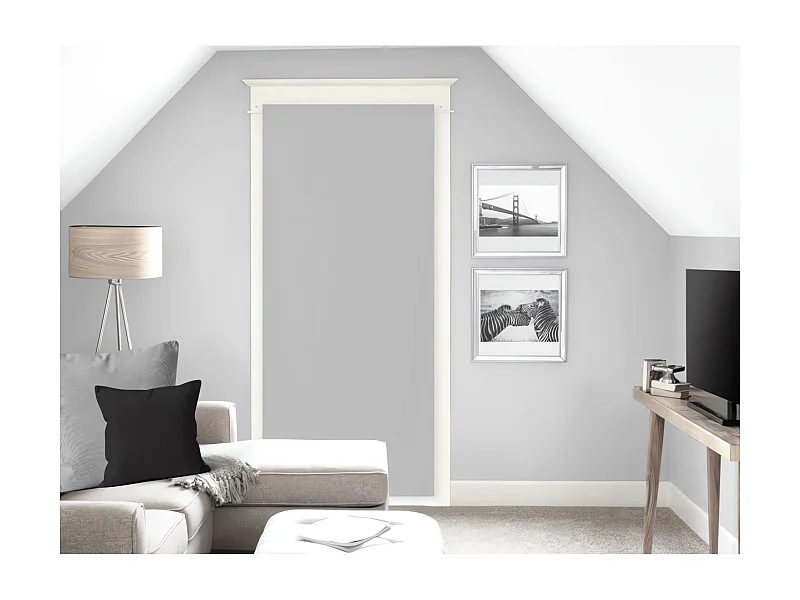 Voile porte-fenêtre 90x200 cm DOLLY gris clair, par Soleil d'Ocre