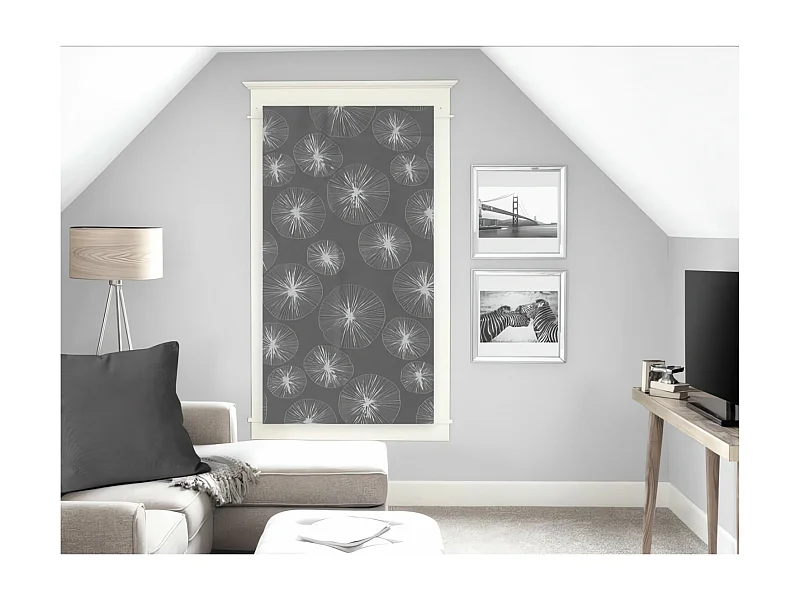 Brise bise 60x160 cm LIONEL gris, par Soleil d'Ocre