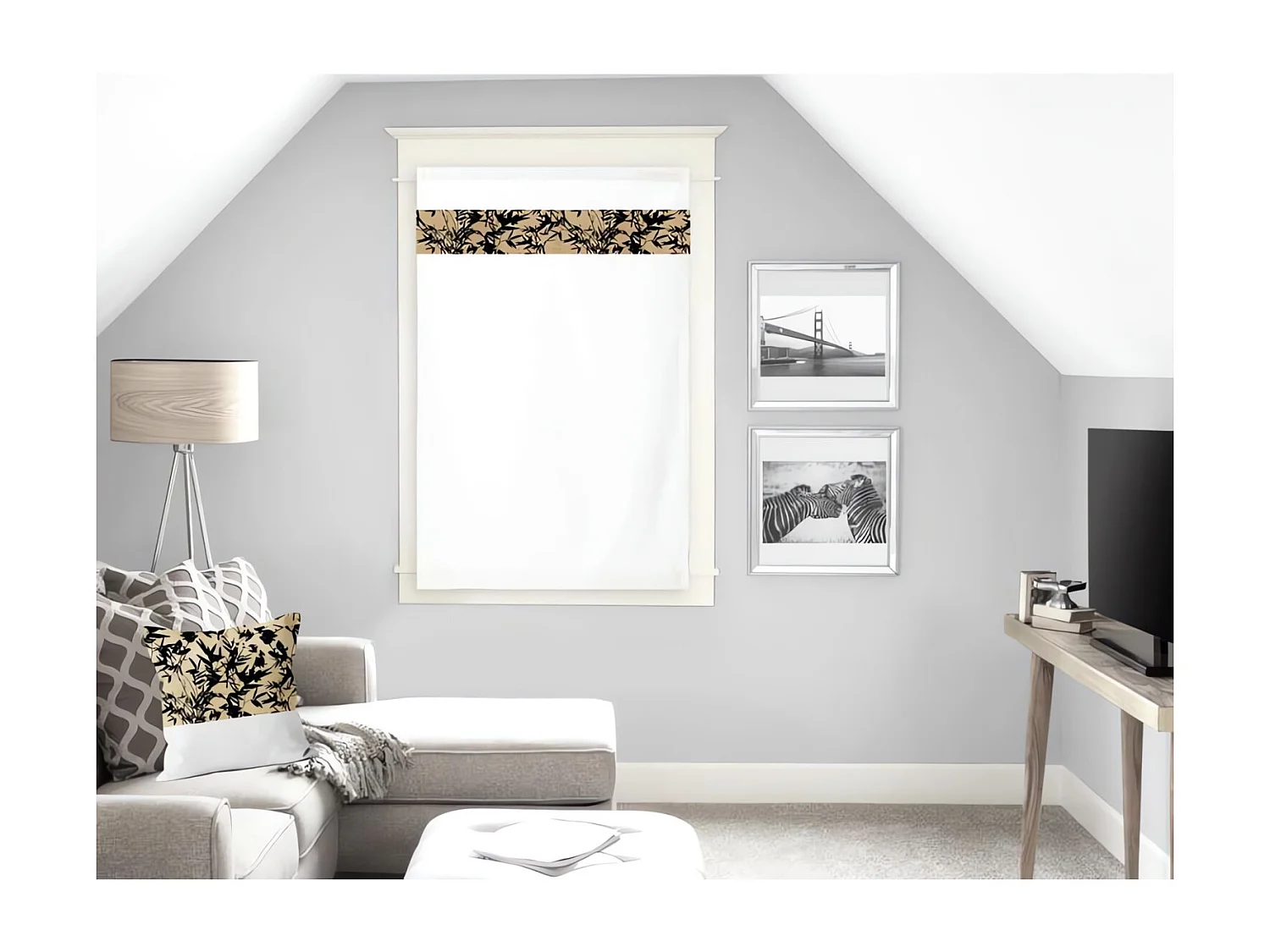 Visillo para ventana algodón 60x120 cm MAYLINE