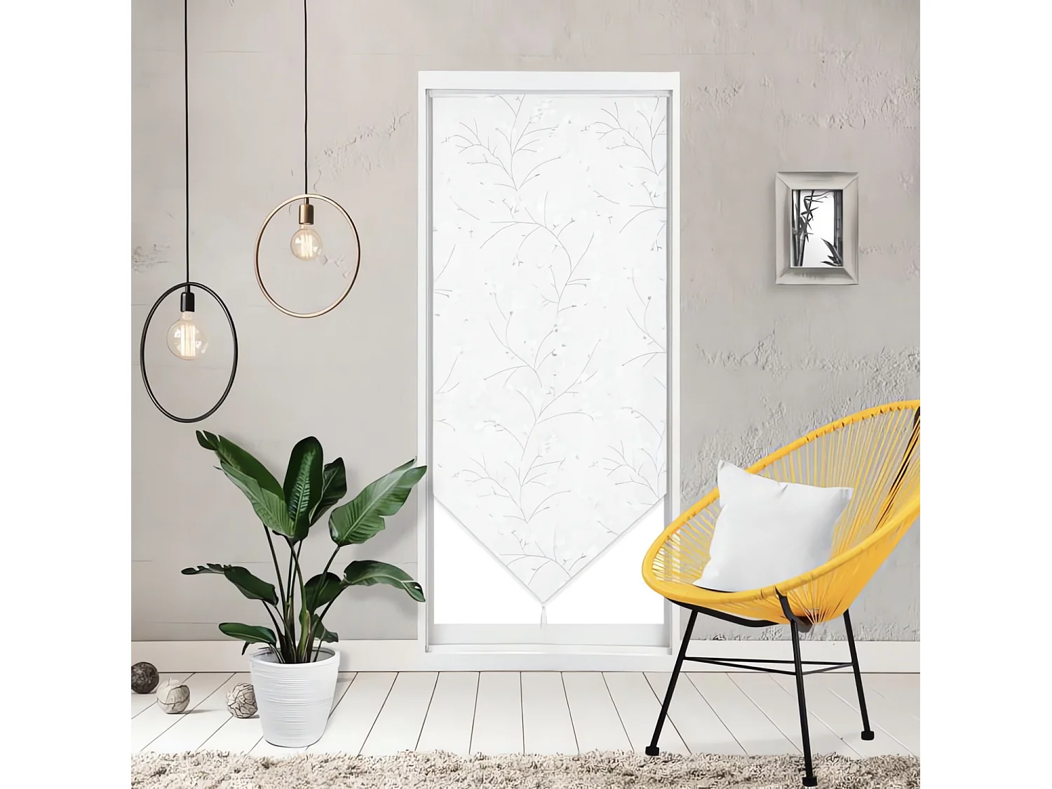 Visillo para puerta ventana 90x200 cm OSAKA, por Soleil d'Ocre