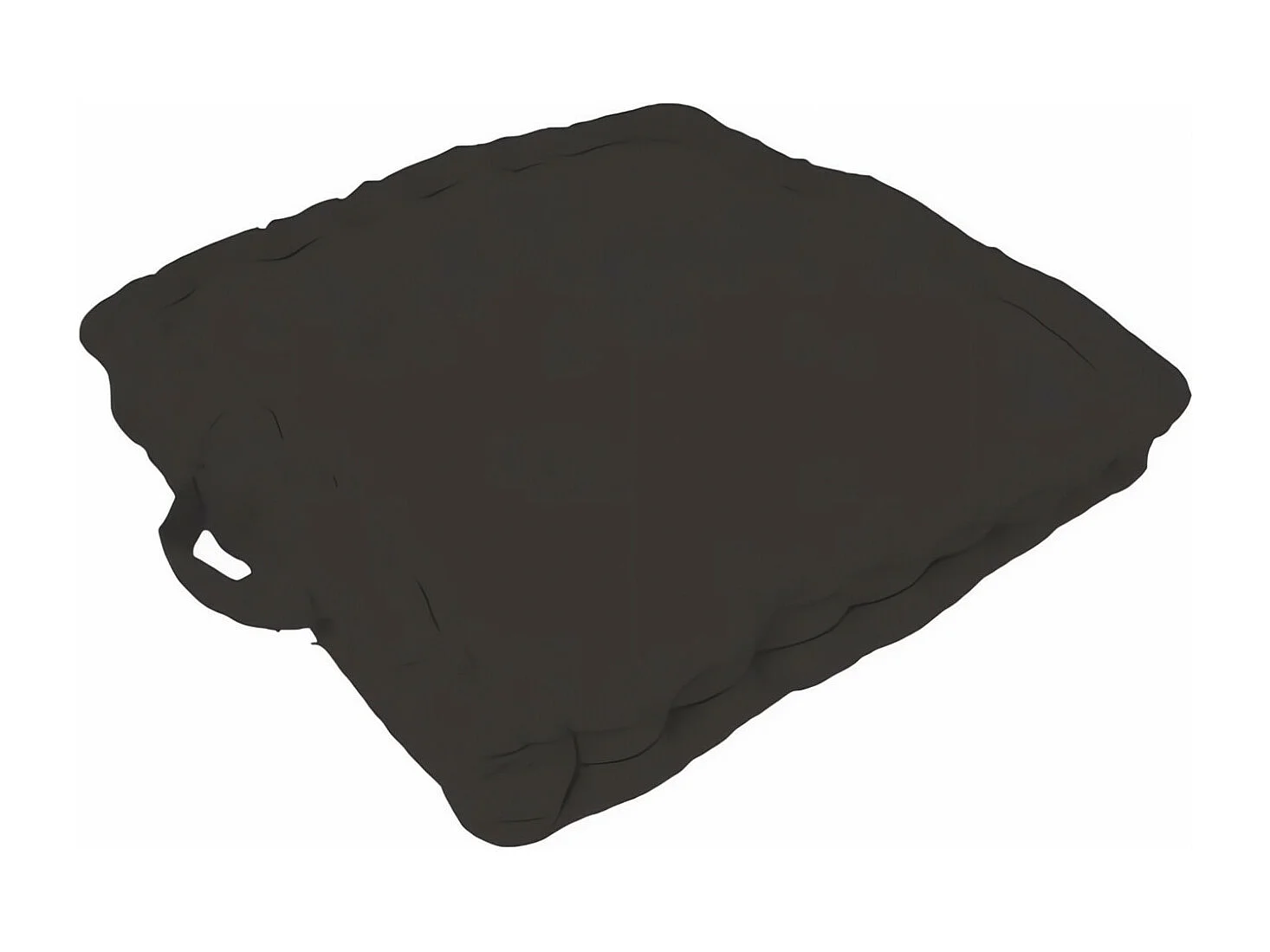 Cojín tapizado algodón 50x50x10 cm PANAMÁ antracita, de Soleil d'Ocre