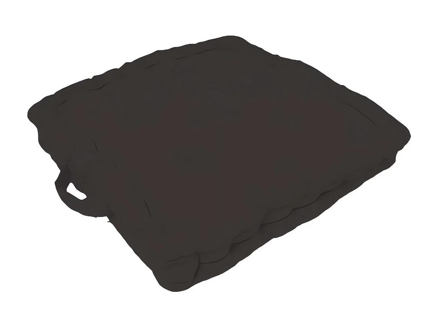 Cojín tapizado algodón 50x50x10 cm PANAMÁ antracita, por Soleil d'Ocre